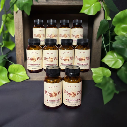 10 jars of Vitality Pills organic chicken liver capsules